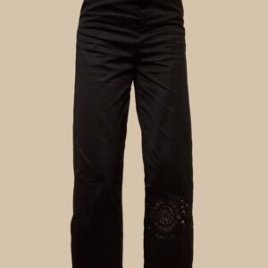Pantalone nero pizzo