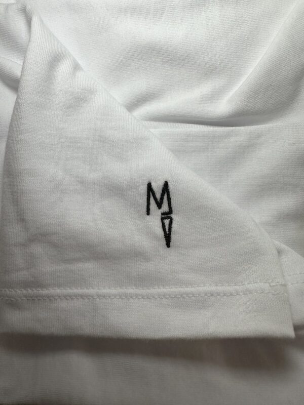 T-shirt bianca pizzo nero - immagine 3